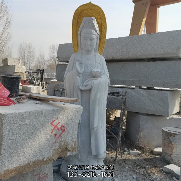 寺廟大型大理石佛像雕塑擺件（2）