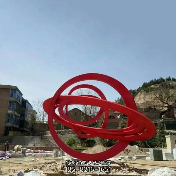 酒店抽象不銹鋼創新大型園林景觀裝飾小品（3）