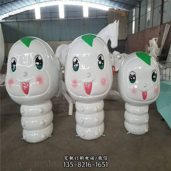 兒童樂園迷你可愛卡通公仔玻璃鋼彩繪雕塑 （4）