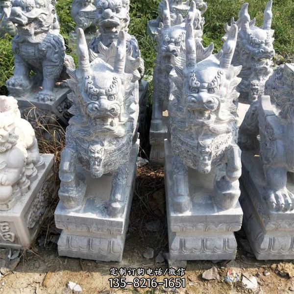  園林墓地擺放花崗巖石雕動物擺件 （1）