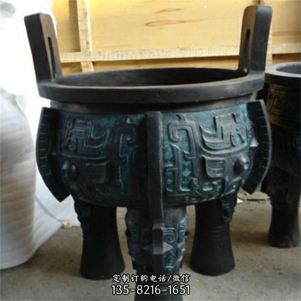 寺廟仿古青銅器鼎雕塑（1）