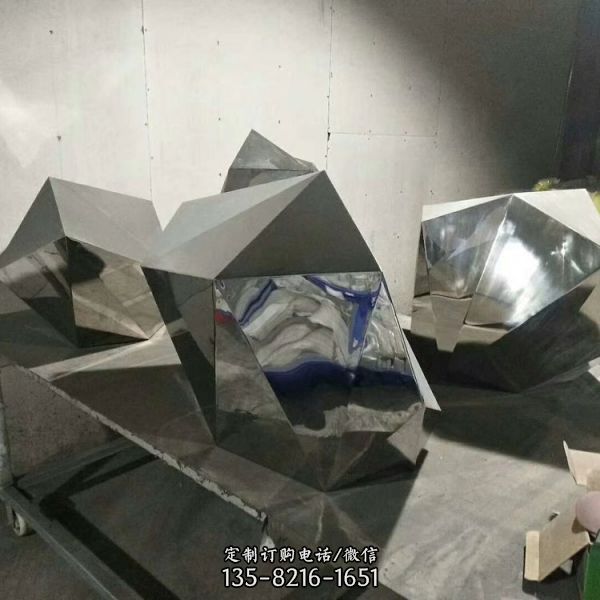 園林售樓部不銹鋼創意標志水景觀雕塑（2）
