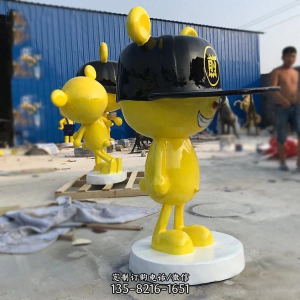 廣場(chǎng)步行街商場(chǎng)玻璃鋼卡通彩繪公仔景觀美陳（2）