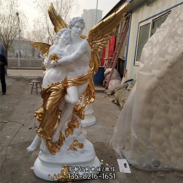 別墅園林裝飾擺放玻璃鋼西方人物雕塑（8）