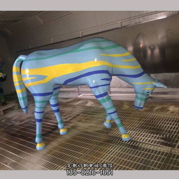  戶外景觀玻璃鋼彩繪馬雕塑雕像擺件（1）