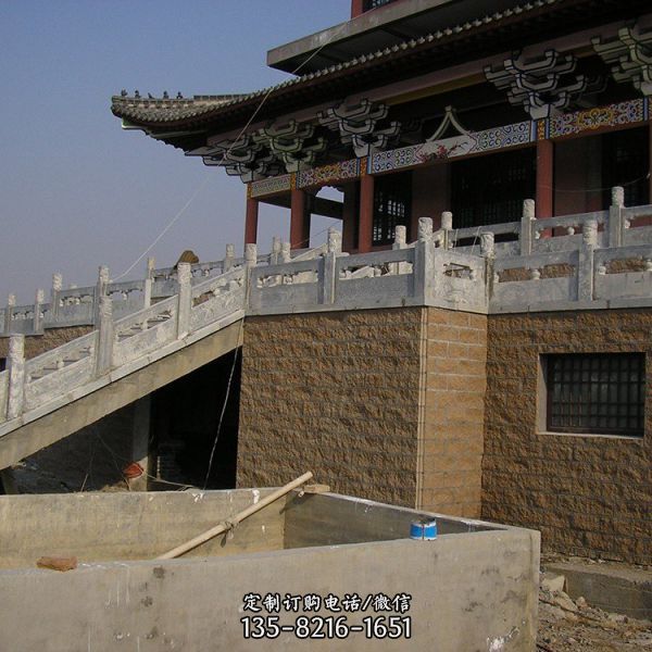 大理石石雕戶外景區欄桿欄板雕塑
