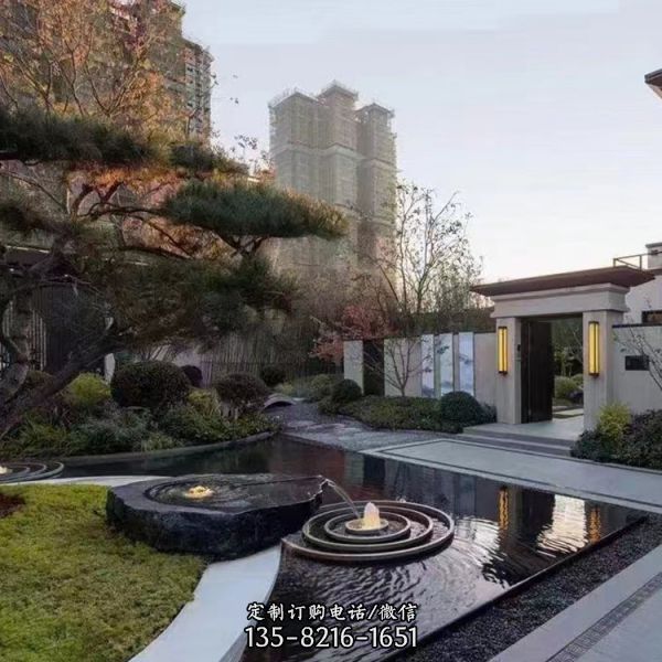 戶外公園用不銹鋼抽象圓環景觀雕塑 （4）