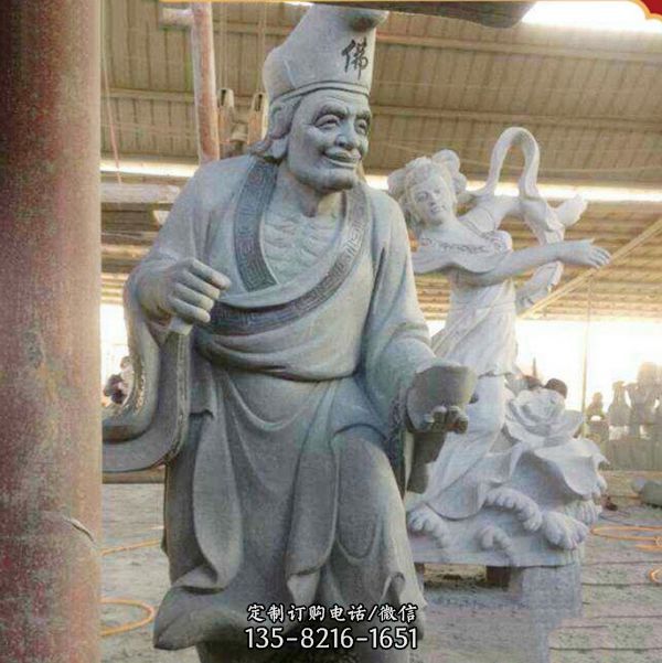 寺廟石雕濟公擺件（3）