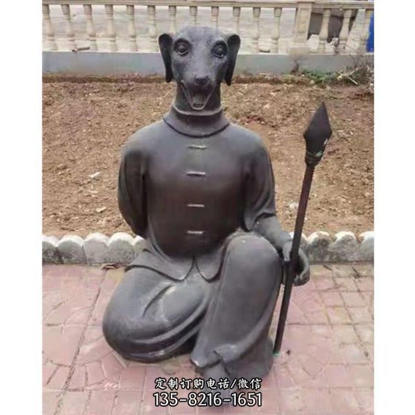 景區擺放大型十二生肖神像銅雕（1）
