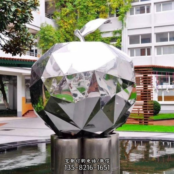 戶外廣場不銹鋼鏡面創意園林景觀雕塑（5）