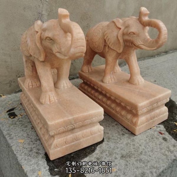石雕別墅招財辟邪瑞獸石大象動物雕塑（2）