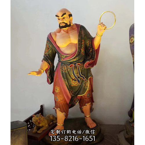 寺廟供奉菩薩十八羅漢雕塑