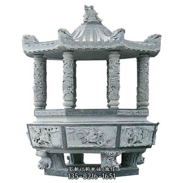 寺廟大型戶外景觀多種造型的香爐雕塑（1）