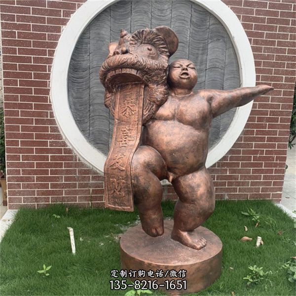 銅雕公園廣場景觀人物雕塑 （4）