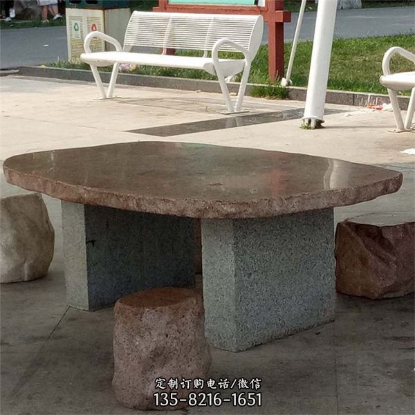  庭院別墅石凳 園林景觀石桌戶外擺件（4）