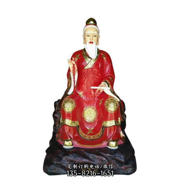寺廟供奉佛像月下老人雕塑（5）