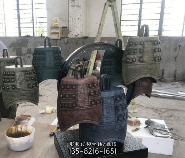 仿古樂器傳統文化藝術品酒店室內裝飾擺件雕塑（3）