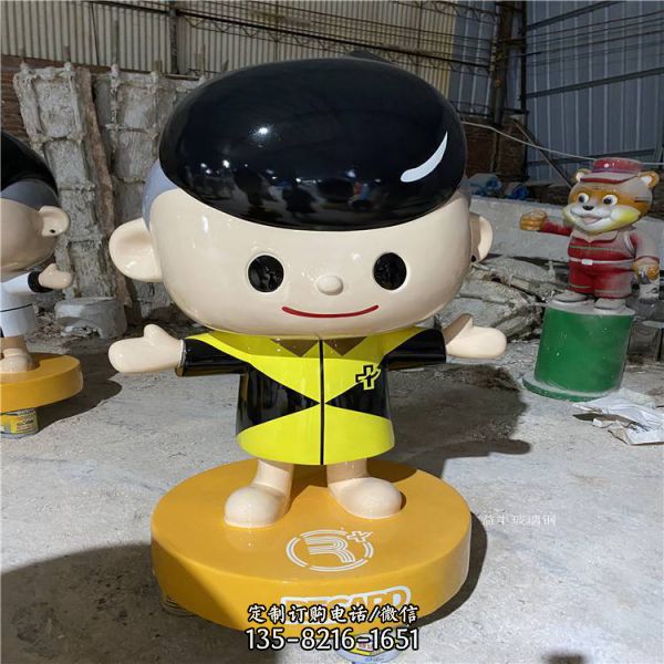 商場擺放玻璃鋼動畫卡通公仔人物雕塑 （1）