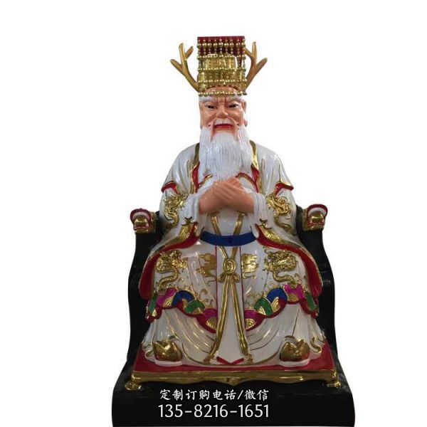 玻璃鋼彩繪寺廟供奉神佛龍王雕塑（5）