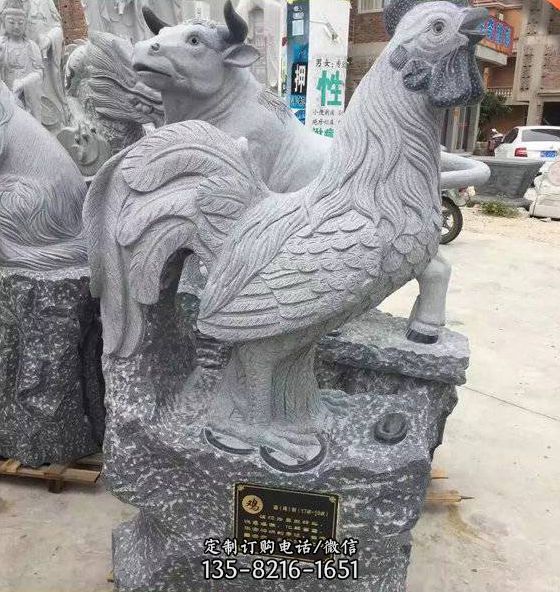 園林景區(qū)擺放青石雕刻十二生肖工藝品（3）