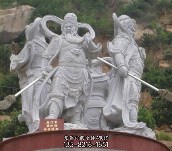 寺廟石雕伽藍韋陀菩薩關公石雕像（2）