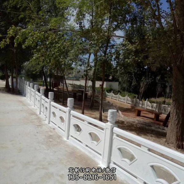 河道創意大理石石雕園林景觀欄桿欄板雕塑（1）