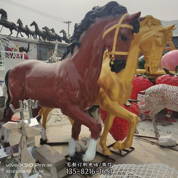 玻璃鋼公園景區(qū)卡通動(dòng)物雕塑擺件（2）