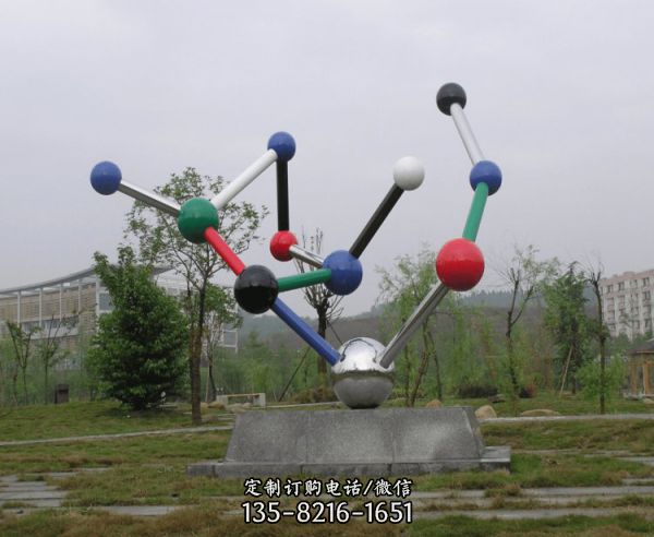 景區廣場擺放不銹鋼主題精神堡壘標志雕塑（4）