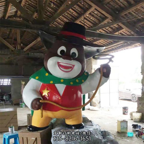 玻璃鋼卡通動漫形象雕塑游樂園裝飾雕塑擺件（3）