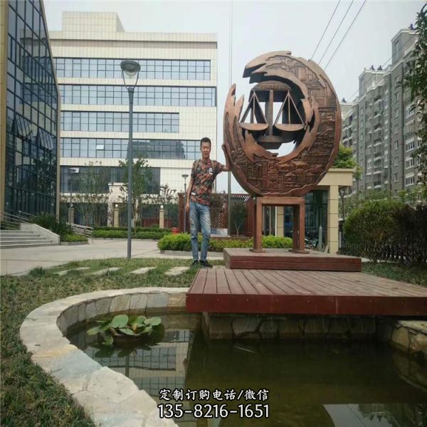 大型城市廣場抽象不銹鋼雕塑 （2）