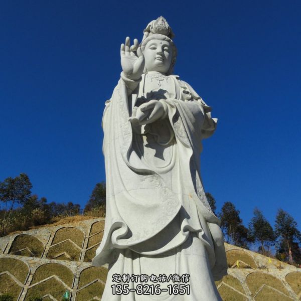 戶外廣場大型石雕佛像觀音雕塑（5）