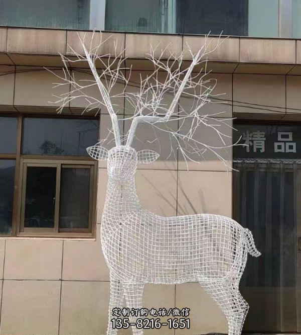 戶(hù)外景觀裝飾擺件不銹鋼鏤空網(wǎng)格雕塑（4）