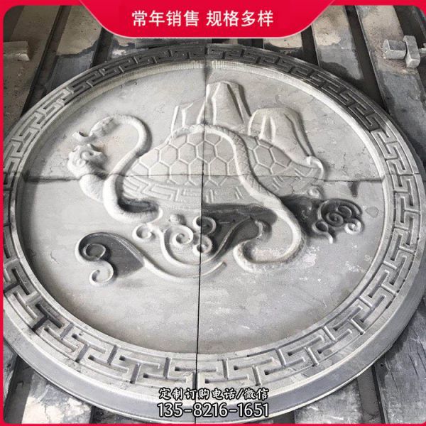 大型景觀青石浮雕影壁墻景區廣場裝飾石雕 （2）