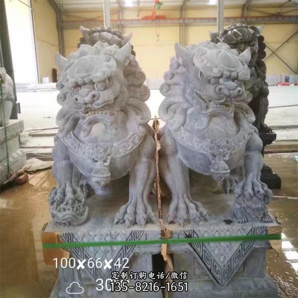 廣場(chǎng)景區(qū)擺件大理石獅子（2）
