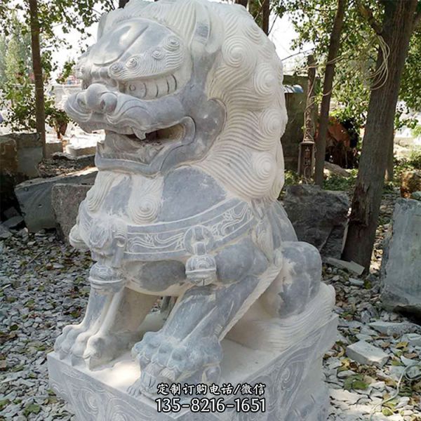 廣場(chǎng)景區(qū)擺件大理石獅子（1）