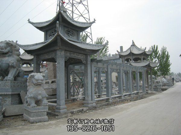 公園長廊、涼亭大理石石雕擺件雕塑（5）