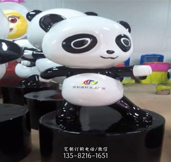 玻璃鋼彩繪游樂場卡通動物雕塑（4）