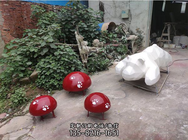 公園玻璃鋼卡通小型蘑菇雕塑（1）