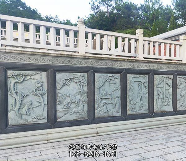 墻面浮雕大理石庭院別墅影壁雕塑（2）