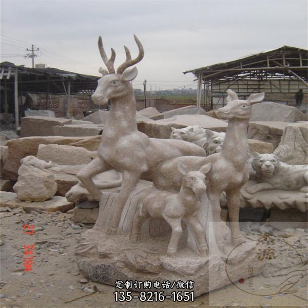 公園景區大理石石雕園林動物景觀雕塑（4）