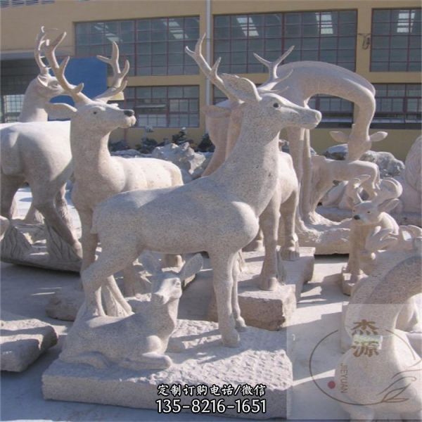 公園景區大理石石雕園林動物景觀雕塑（3）