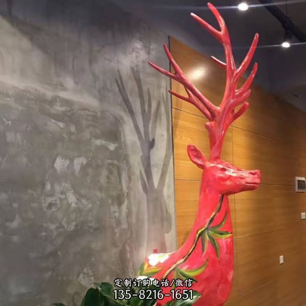 景區抽象玻璃鋼卡通彩繪動物雕塑（1）