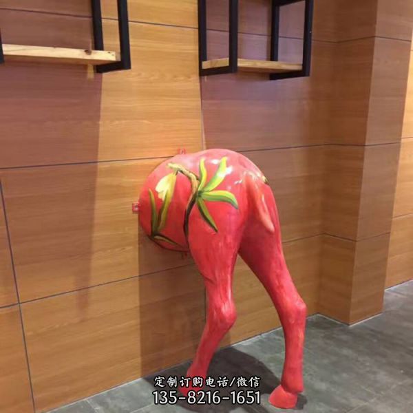 景區抽象玻璃鋼卡通彩繪動物雕塑（3）