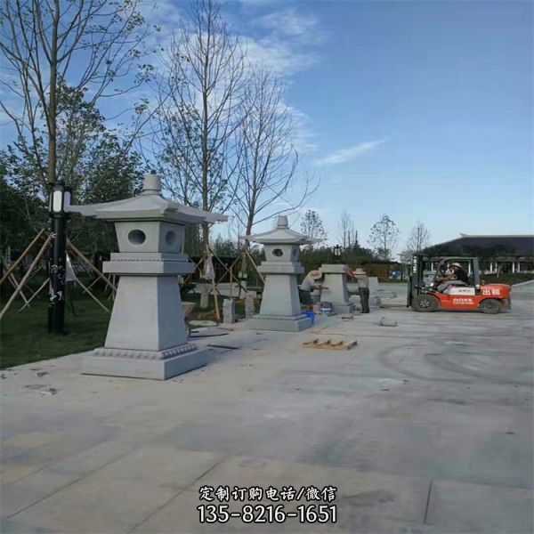 寺廟景觀仿古石塔 多層古建石雕佛塔雕塑（2）