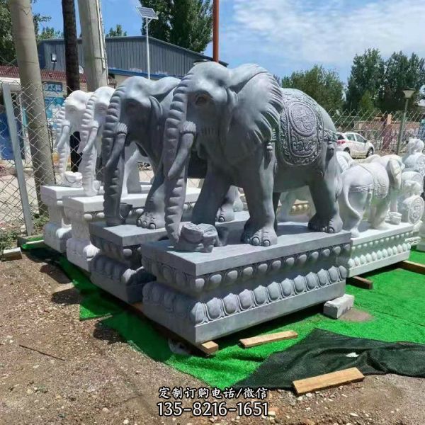 公園漢白玉石雕 景觀動物雕塑擺件 （1）