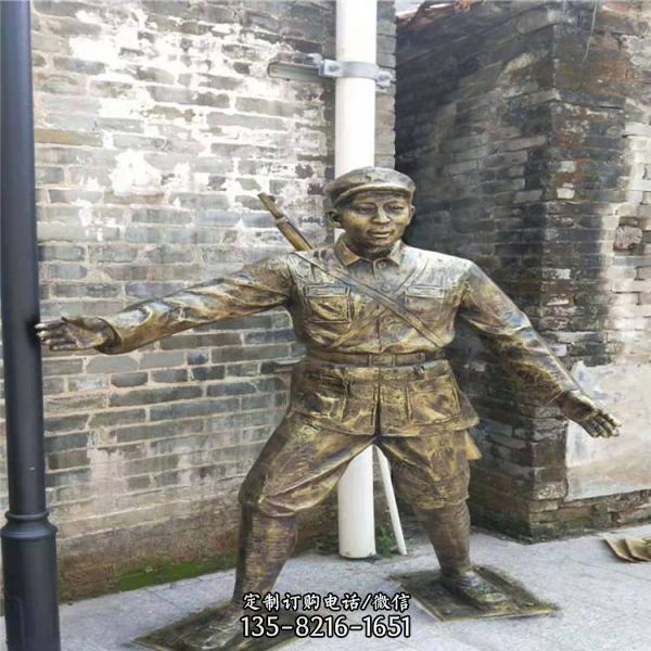 街道創(chuàng)意玻璃鋼民俗小品人物雕塑 （3）