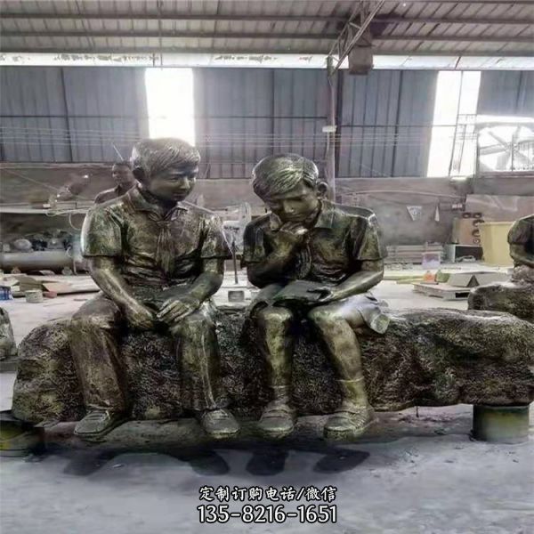 街道創(chuàng)意玻璃鋼民俗小品人物雕塑 （4）