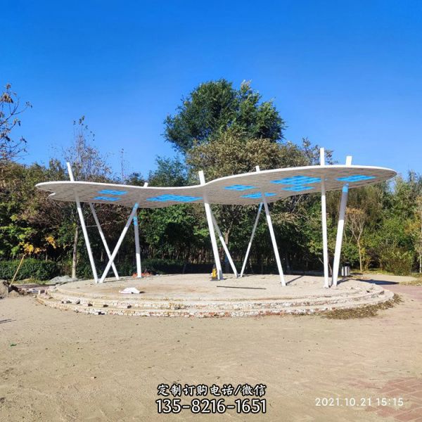 不銹鋼雕塑廣場小品 公園景觀抽象景觀雕塑（1）