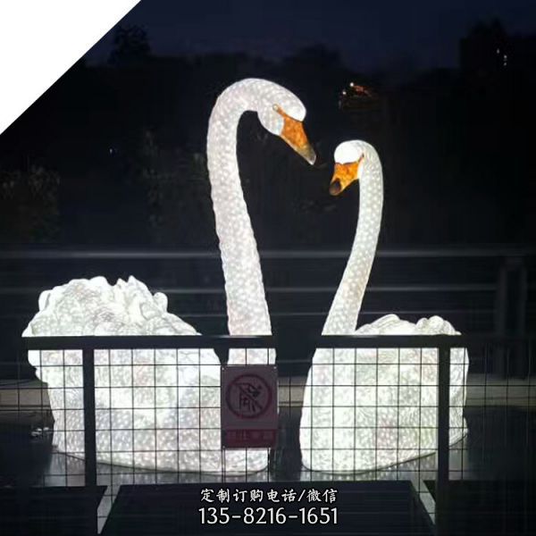 公園景觀玻璃鋼仿真動(dòng)物仙鶴雕塑（3）