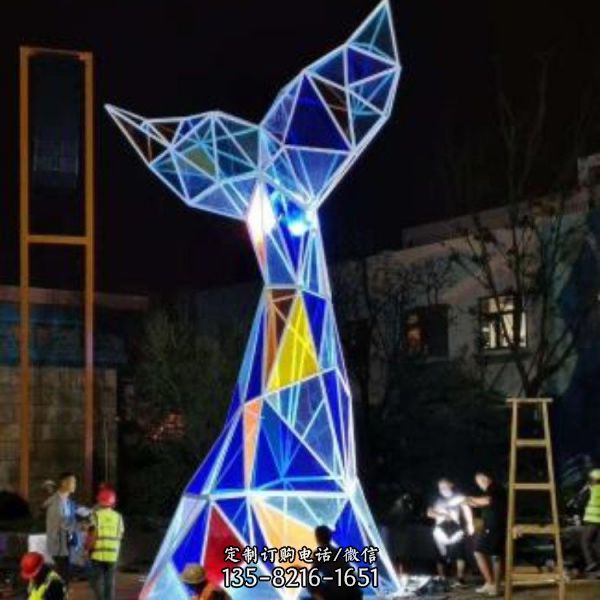 不銹鋼戶外園林大型景觀抽象擺件（2）
